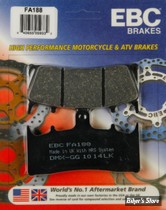 PLAQUETTES - KAWASAKI / SUSUKI - OEM 59300-33890-000 / 5930033890000 - EBC 1 - FA - ORGANIQUE - FA188