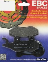 PLAQUETTES - KAWASAKI - OEM 43082-0175 - EBC 1 - FA - ORGANIQUE - FA197