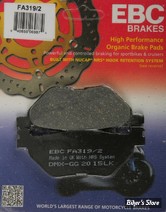 PLAQUETTES - YAMAHA - OEM  1D7-25806-00 / 1D72580600 - EBC 1 - FA - ORGANIQUE - FA319/2