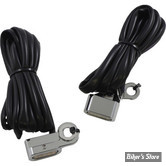 2 - CLIGNOS DRAG SPECIALTIES - LED Handlebar Marker Lights - SOFTAIL 00/14 / DYNA 99/17 / SPORTSTER 96/03 - CORPS : CHROME / CABOCHON : TRANSPARENT - L22-0230DCE