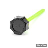 BOUCHON / JAUGE DE NIVEAU D'HUILE - OEM 0000000 - INDIAN CHALLENGER 20/24 - FIGURATI DESIGN - JAUGES D'HUILE FIGURATI DESIGNS EN INOX - FINITION : NOIR ROND - FD01-MAGDSPP-SM-BLK