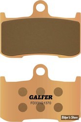 - PLAQUETTES DE FREIN - AVANT - OEM INDIAN / VICTORY 2204196 - GALFER - METAL FRITTÉ SINTERED - FD331G1370
