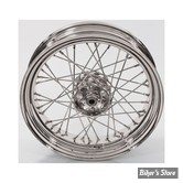 16 x 4.00 - ROUE ARRIÈRE ET AVANT 40 RAYONS - REPLICA - 36/66 - OEM 40981-40 - Replica Spoke Wheel - MOYEU : CHROME / VOILE : CHROME / RAYONS : INOX