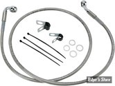 DURITE DE FREIN AVANT - DYNA 00/05 - LONGUEUR : +4 " (109CM / 42"7/8) - OEM 45202-00 / A - INOX - 640112-4