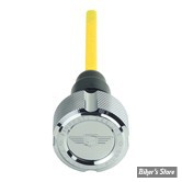 DOC A / PIÈCE N°103 - BOUCHON DE RÉSERVOIR D'HUILE - TOURING 07/16 -  OEM 62849-07A - FIGURATI DESIGN - FINITION INOX : ARGENT CRENELÉ - FD01-MAGDSTC-KN-SS