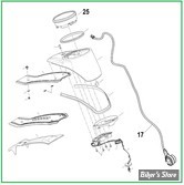  ECLATE A1 - PIECE N° 00 - ECLATE DES PIECES DE CONSOLE - SOFTAIL M8 FLDE 2018UP