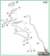  ECLATE A1 - PIECE N° 00 - ECLATE DES PIECES DE CONSOLE - SOFTAIL M8 FLFB 2018UP