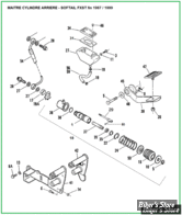 ECLATE J - PIECE N° 00 - ECLATE DES PIECES DE M/CYL ET PIECES - SOFTAIL FXST 87/99