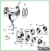  ECLATE M - PIECE N° 00 - ECLATE DES PIECES DE PIPE D'ADMISSION - FLATHEAD 32/73 / KNUCKLEHEAD 36/39