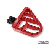 - REPOSES PIEDS AVANT - HEINZ BIKES - SOFTAIL 2018UP - PERFORMANCE Mini-FloorBoards V2 - COULEUR :  ROUGE - LA PAIRE -  HB-MFBV2-M8-R