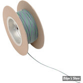 FIL ELECTRIQUE 0.80MM / 18-GAUGE - NAMZ - COULEUR : GRIS / VERT - 100 FOOT - LES 30 METRES