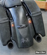 X - COUVRE GARDE BOUE ARRIERE - TOURING 14UP - CULT WERK - Rear Fender Kit Custom V1 - A PEINDRE - HD-TOU020