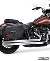 - ECHAPPEMENT - FREEDOM PERFORMANCE - SOFTAIL M8 - INDEPENDANT LG - CHROME / EMBOUTS  : CHROME  -