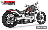 - ECHAPPEMENT FREEDOM PERFORMANCE - AMERICAN OUTLAW HIGH - 2 EN 1 - SOFTAIL BREAKOUT / FXCW/C - CHROME/NOIR SCULPTE