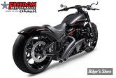 - ECHAPPEMENT - FREEDOM PERFORMANCE - SOFTAIL M8 - RADICAL RADIUS - NOIR / EMBOUTS BISEAU NOIR SCULPTE - HD00709