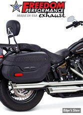 SILENCIEUX - FREEDOM PERFORMANCE - SOFTAIL MILWAUKEE EIGHT 18UP  FLDE/FLHC - RACING  - CHROME  / EMBOUTS : CHROME - HD00724