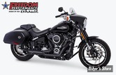 - ECHAPPEMENT - FREEDOM PERFORMANCE - SOFTAIL M8 - TURNOUT SIDE DUMP 2 EN 1  - NOIR - EMBOUTS TURNOUT NOIR  - HD00812