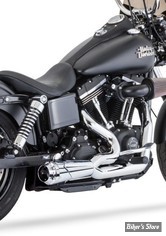 - ECHAPPEMENT FREEDOM PERFORMANCE - SHORTY - 2EN1 - DYNA 06/17 - AMERICAN OUTLAW - CHROME / CHROME - HD01090