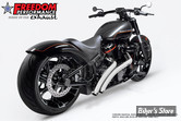 - ECHAPPEMENT - FREEDOM PERFORMANCE - SOFTAIL M8 - RADICAL RADIUS - CHROME / EMBOUTS DROIT CHROME - HD01188