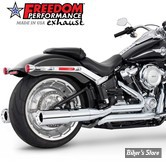 - ECHAPPEMENT - FREEDOM PERFORMANCE - SOFTAIL M8 -  TWO-STEP TUCK & UNDER - STAR - CHROME / EMBOUT : CHROME - HD01315