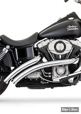 - ECHAPPEMENT FREEDOM PERFORMANCE - RADICAL RADIUS - 2EN2 - DYNA 91/05 - DROIT - CHROME / EMBOUTS : CHROME -