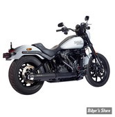 - SILENCIEUX - MILLER - SOFTAIL FXLRST 2025UP - LIBERTY - EMBOUT : TAPERED : CHROME  / CORPS : NOIR - EURO 5+ - HD-LRST-21-X57.10