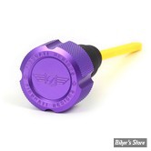 DOC A / PIÈCE N°103 - BOUCHON DE RÉSERVOIR D'HUILE - TOURING 07/16 - OEM 62849-07A - FIGURATI DESIGN - ALUMINIUM - FINITION : VIOLET CRENELÉ - FDP01-TCKN-P