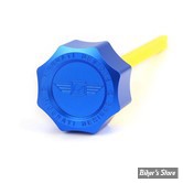 DOC A / PIÈCE N°103 - BOUCHON D'HUILE - OEM 62700136 - TOURING 2017UP - FIGURATI DESIGN - ALUMINIUM - FINITION : BLEU ROND - FDP01-M8SM-B