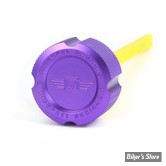 DOC A / PIÈCE N°103 - BOUCHON D'HUILE - OEM 62700136 - TOURING 2017UP - FIGURATI DESIGN - ALUMINIUM - FINITION : VIOLET CRÊNELÉ - FDP01-M8KN-P