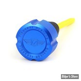 DOC A / PIÈCE N°103 - BOUCHON DE RÉSERVOIR D'HUILE - TOURING 07/16 -  OEM 62849-07A - FIGURATI DESIGN - ALUMINIUM - FINITION : BLEU CRENELÉ - FDP01-TCKN-B