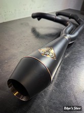 - ECHAPPEMENT - SP CONCEPTS EXHAUST SYSTEM - SOFTAIL M8 2018UP - BIG BORE 4,5" - NOIR ONYX - SPC-1-003-BO