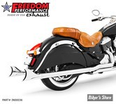 ECHAPPEMENT - FREEDOM PERFORMANCE - INDIAN CHIEF CLASSIC 14UP - SHARKTAIL TRUE DUALS - CHROME - IN00036