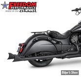 ECHAPPEMENT - FREEDOM PERFORMANCE - INDIAN CHIEF CLASSIC 14UP - SHARKTAIL TRUE DUALS - LONG - NOIR - IN00100
