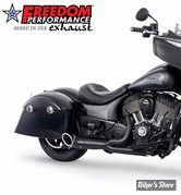 ECHAPPEMENT - FREEDOM PERFORMANCE - INDIAN CHIEF 14/21 - SHORTY 2 EN 1 - NOIR/ EMBOUT SLASH CUT TURN OUT SCUPLTE  : NOIR - IN00173