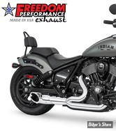 ECHAPPEMENT - FREEDOM PERFORMANCE - INDIAN CHIEF 22UP - SHORTY 2 EN 1 - CHROME - EMBOUT SLASH CUT : CHROME - IN00375