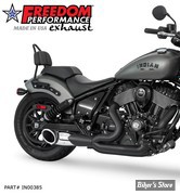 ECHAPPEMENT - FREEDOM PERFORMANCE - INDIAN CHIEF 22UP - SHORTY 2 EN 1 - NOIR - SILENCIEUX : CHROME EMBOUT SLASH CUT : NOIR - IN00385