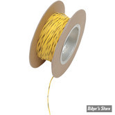 FIL ELECTRIQUE 0.80MM / 18-GAUGE - NAMZ - COULEUR : JAUNE / NOIR - 100 FOOT - LES 30 METRES