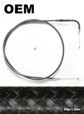 CABLE DE RETOUR POUR BIGTWIN & SPORTSTER 96UP - LONGUEUR : 81.00 CM - OEM 55786-11 - KARBONFIBR - 74362