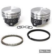 ECLATE G - PIECE N° 19 - Kit pistons Keith Black (KB) - BigTwin Evolution 84/99 1340cc - COMPRESSION : 8.5:1 - COTE : +0.000 - HYPEREUTECTIC - KB258.STD