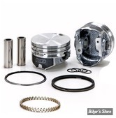 ECLATE G - PIECE N° 19 - KIT PISTON KEITH BLACK (KB) - SPORTSTER 883CC 86/22 - COMPRESSION : 9.0:1 - COTE : +0.000 - HYPEREUTECTIC - KB408C