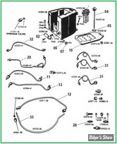  ECLATE A - PIECE n° 00 - ECLATE DES PIECES DE RESERVOIR D'HUILE - KNUCKLEHEAD 1936/1947