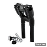 POUR GUIDON DE Ø 28,60 MM - KRAUS - ISOLATED KICKBACK RISER SET - GUIDON DE 28MM / 1"1/8 - HAUTEUR : 250MM - NOIR - UN-ISO-60-B
