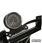 ECLATE A1 - PIECE N° 13 - SUPPORT DE COMPTEUR AVEC GUIDON T-BAR - DYNA / SPORTSTER - POUR DIAMETRE DE 25.40MM / 1" - LA CHOPPERS - CHROME