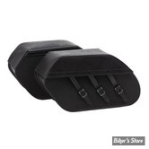 SACOCHES LEDRIE - REINFORCED RIGID LEATHER SADDLEBAG SET - CUIR RENFORCE - 20 LITRES - HLZAD2-1027