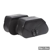 SACOCHES LEDRIE - REINFORCED RIGID LEATHER SADDLEBAG SET - CUIR RENFORCE - 20 LITRES -  LZAD2-1057