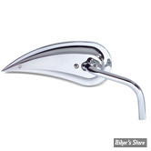 RÉTROVISEUR ARLEN NESS RAD III  CHROME - TIGE RONDE ACIER COURBE - CÔTÉ DROIT - FILETAGE 10MM - M-1034