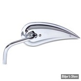 RÉTROVISEUR ARLEN NESS RAD III CHROME - TIGE RONDE ACIER COURBE - CÔTÉ GAUCHE - FILETAGE 10MM - M-1033