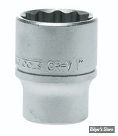 Douille 25.40MM / 1" - CARRE DE 1/2" - 12 points - TENGTOOLS