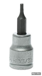 Embout ALLEN / BTR US - 2.4MM / 3/32" - CARRE DE 3/8" - Teng Tools 