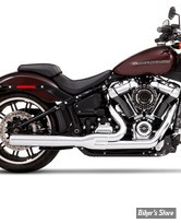 ECHAPPEMENT RINEHART RACING - SOFTAIL MILWAUKEE EIGHT 18UP - 2 EN 1 - FLFB / FLSB / FXBR / FLHC - CHROME / EMBOUTS: CHROME - 200-0204C